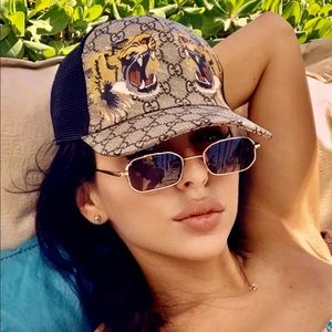 Tigers print GG Supreme baseball hat